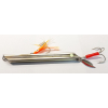 0100606 ПИЛЬКЕР (ПУНДА). Многогранный, полированная нерж.сталь. Вес 800 г. Два крючка 10/0 и 8/0. Привлекающие элементы - светонакопительные наклейки, октопусы